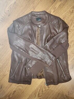 Women's Faux Leather Moto Jacket